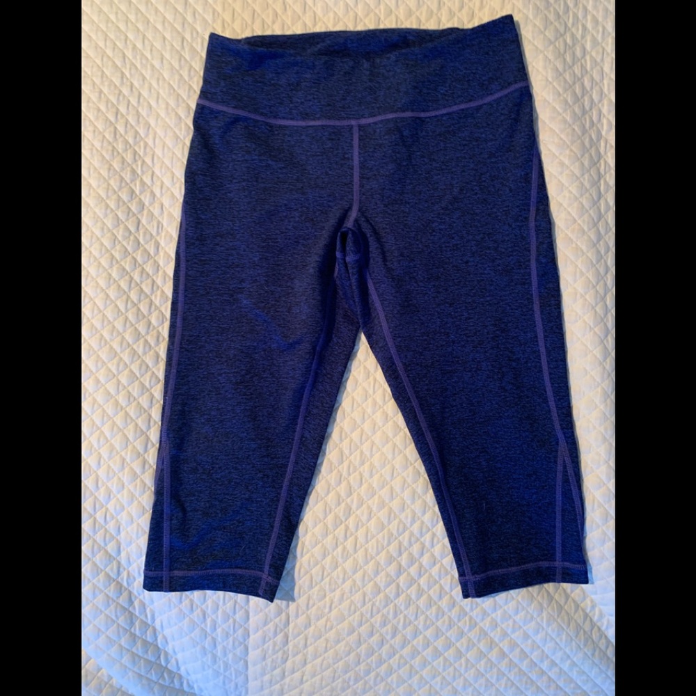 Purple Zella Cropped Leggings